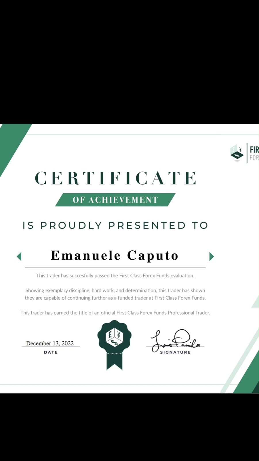 Payout Emanuele — FCFF